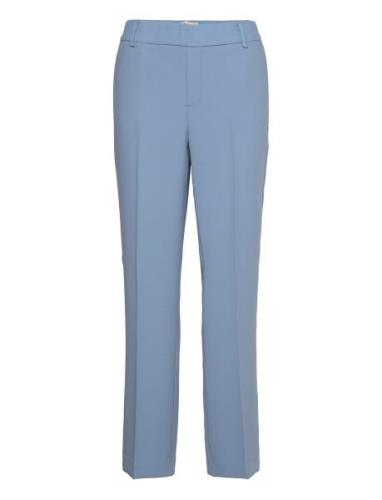 Mmbai Leia Pant Bottoms Trousers Straight Leg Blue MOS MOSH