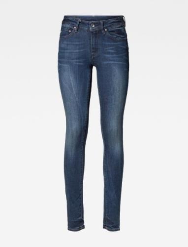 Midge Zip Skinny Wmn Bottoms Jeans Skinny Blue G-Star RAW