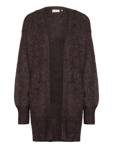 Kaalioma Knit Cardigan Tops Knitwear Cardigans Brown Kaffe