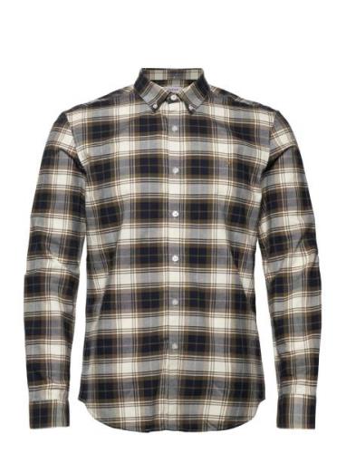 Brewer Check Ls Bd Tops Shirts Casual Multi/patterned Farah