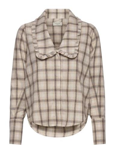 Reese Shirt Tops Blouses Long-sleeved Beige NORR