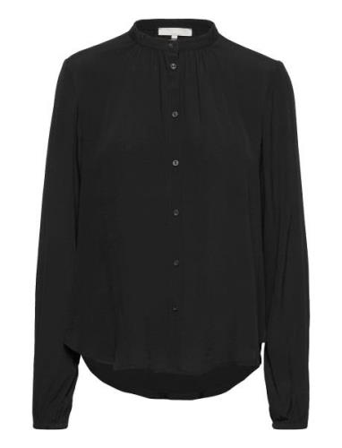 Sranna Shirt Tops Blouses Long-sleeved Black Soft Rebels