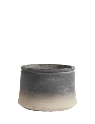 Krukke Kanji Low 27 Home Decoration Flower Pots Grey Muubs