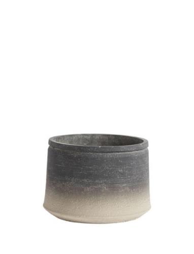 Krukke Kanji Low 21 Home Decoration Flower Pots Grey Muubs