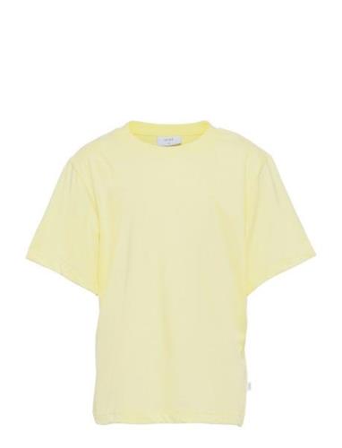 Our Asta Big Tee Tops T-shirts Short-sleeved Yellow Grunt