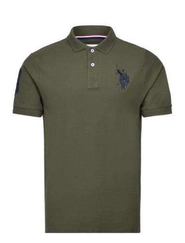 Uspa Polo Alfredo Men Tops Polos Short-sleeved Green U.S. Polo Assn.