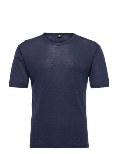 Dovre Wool T-Shirt Tops T-shirts Short-sleeved Blue Dovre