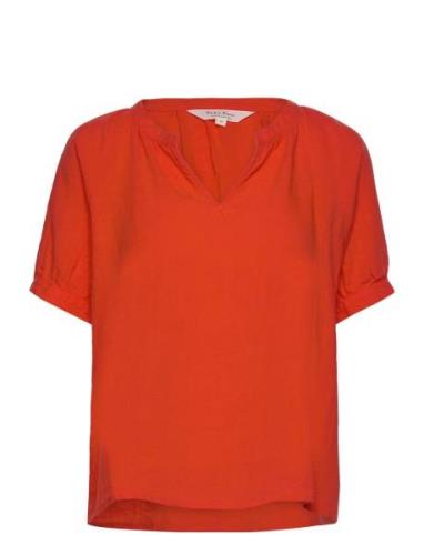 Popsypw Bl Tops Blouses Short-sleeved Red Part Two