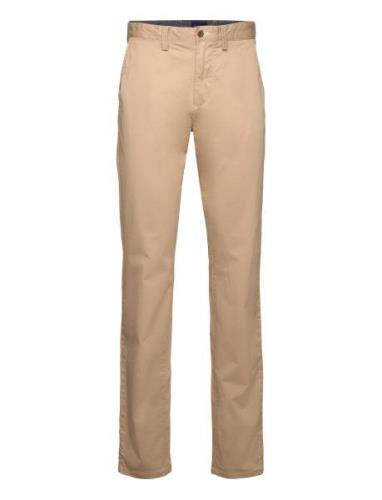 Allister Twill Chinos Bottoms Trousers Chinos Beige GANT