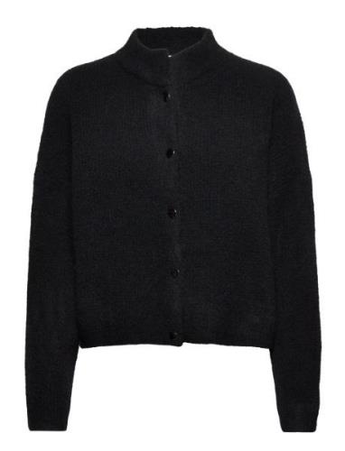 Alphagz Short Cardigan Noos Tops Knitwear Cardigans Black Gestuz