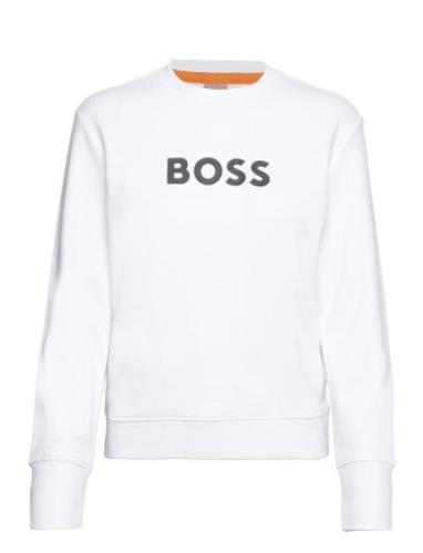 C_Elaboss_6 Tops Sweat-shirts & Hoodies Sweat-shirts White BOSS