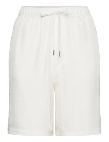 Twill Piped Short Bottoms Shorts Casual Shorts White Filippa K