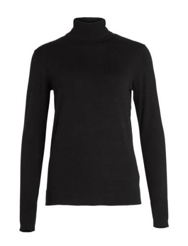 Vijeneve Rollneck L/S Knit Top - Noos Tops Knitwear Turtleneck Black V...