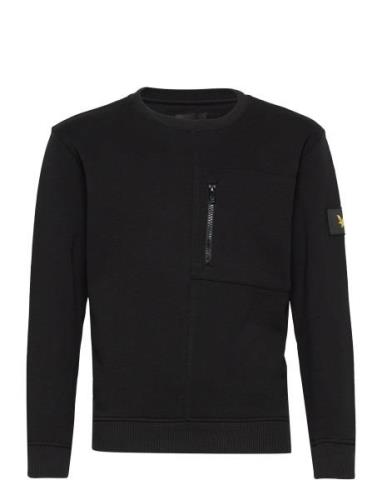 Zip Pocket Lb Sweat Tops Sweat-shirts & Hoodies Sweat-shirts Black Lyl...