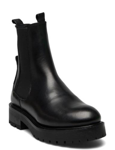 Katelyn Wool Shoes Chelsea Boots Black Pavement