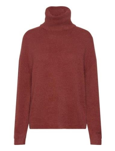 Vilajuli Rollneck L/S Knit - Noos Tops Knitwear Turtleneck Burgundy Vi...