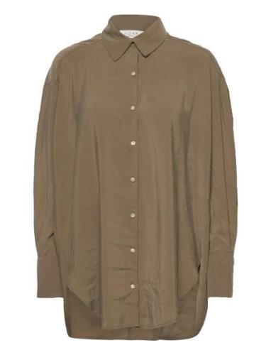 Magda Shirt Tops Shirts Long-sleeved Brown NORR