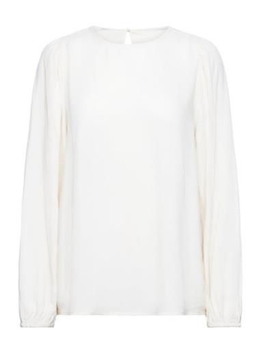 Frey Bl 1 Tops Blouses Long-sleeved White Fransa