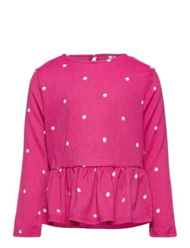 Lpselina O-Neck Ls Top Bc Tops Blouses & Tunics Pink Little Pieces