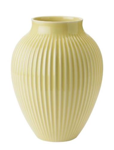 Knabstrup Vase, Riller Home Decoration Vases Yellow Knabstrup Keramik