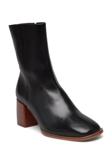 Booties Shoes Boots Ankle Boots Ankle Boots With Heel Black Billi Bi