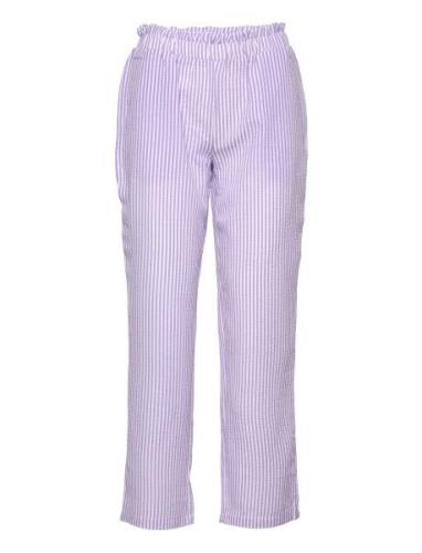 Salvador Pant Bottoms Trousers Straight Leg Purple A-View