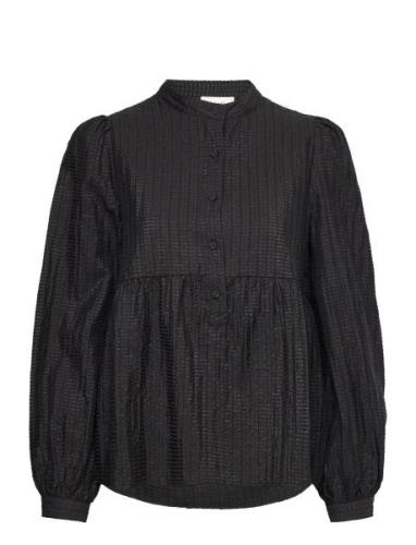 Lr-Vernil Tops Blouses Long-sleeved Black Levete Room