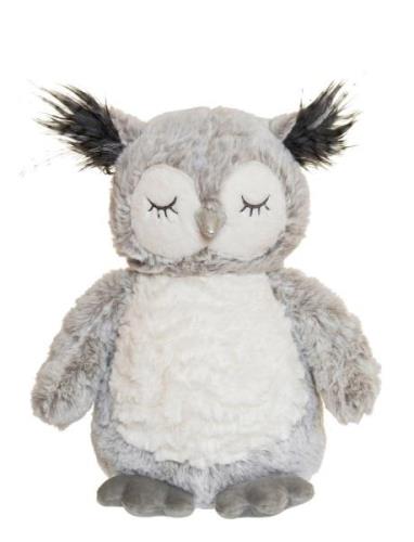 Owl, Uve, Grey Toys Soft Toys Stuffed Animals Grey Teddykompaniet