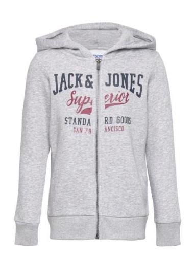 Jjelogo Sweat Zip H 2 Col22/23 Jnr Tops Sweat-shirts & Hoodies Hoodies...