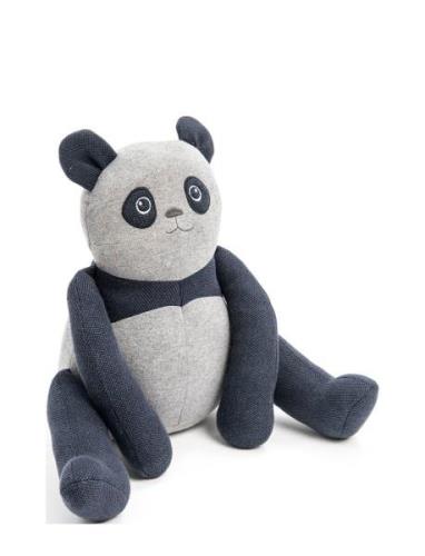 Toy/ Sitting Cushion Panda, Denim Toys Soft Toys Stuffed Animals Multi...