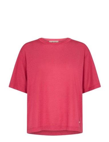 Mmkit Ss Tee Tops T-shirts & Tops Short-sleeved Pink MOS MOSH