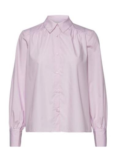 Lr-Peng Tops Shirts Long-sleeved Pink Levete Room