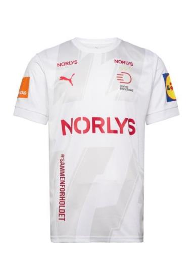 Dansk Håndbold Away Jersey Sport T-shirts Short-sleeved White PUMA