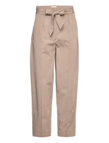 Hailey Tie 793 Bottoms Trousers Straight Leg Beige FIVEUNITS