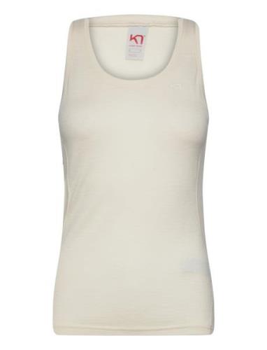 Lucie Top Sport T-shirts & Tops Sleeveless Beige Kari Traa