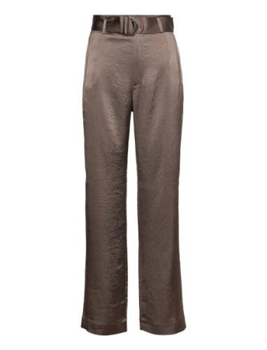 Nera Trouser Bottoms Trousers Straight Leg Brown Filippa K