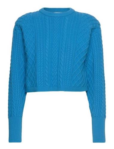 Lexigz Pullover Tops Knitwear Jumpers Blue Gestuz