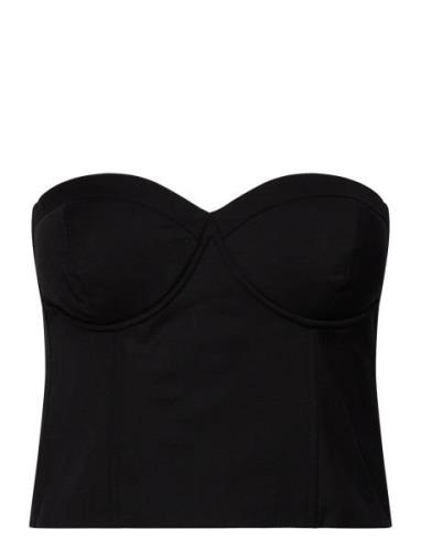 Paulagz Corsage Tops Blouses Sleeveless Black Gestuz