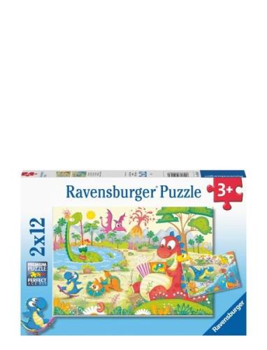 My Dino Friends 2X12P Toys Puzzles And Games Puzzles Classic Puzzles M...