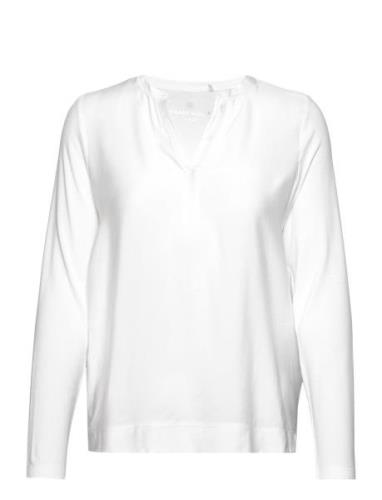 T-Shirt 1/1 Sleeve Tops Blouses Long-sleeved White Gerry Weber Edition