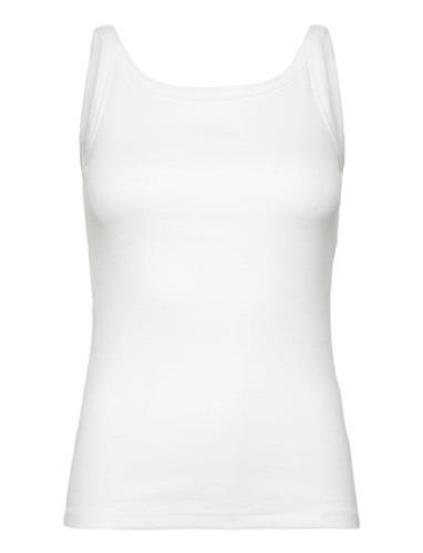 Kacarna Tank Top Tops T-shirts & Tops Sleeveless White Kaffe