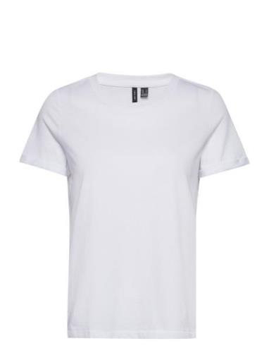 Vmpaula S/S T-Shirt Tops T-shirts & Tops Short-sleeved White Vero Moda