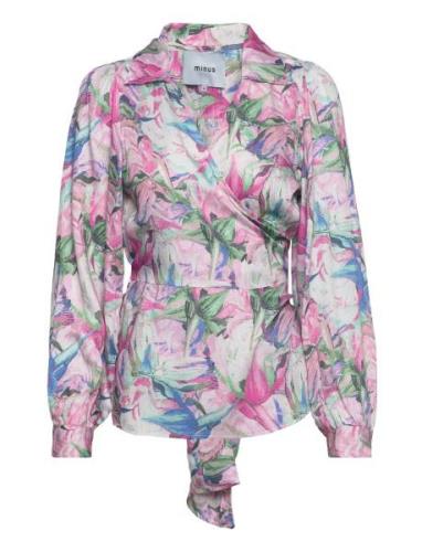 Mercy Slå-Om Bluse Tops Blouses Long-sleeved Multi/patterned Minus