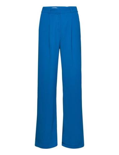 Velia Bukser Bottoms Trousers Straight Leg Blue Minus