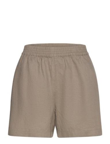 Linen Shorts Bottoms Shorts Casual Shorts Brown Rosemunde