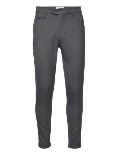 Como Herringb Suit Pants Bottoms Trousers Formal Grey Les Deux