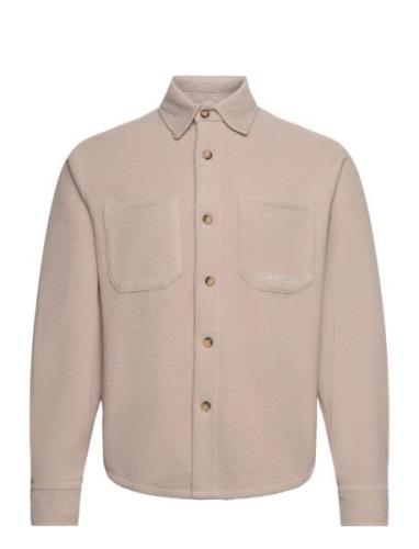 Jacob Pile Hybrid Tops Overshirts Beige Les Deux