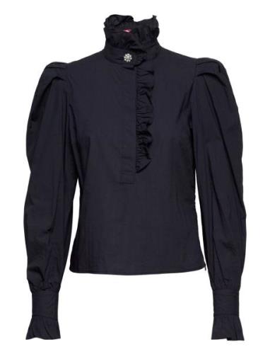 Brandy Tops Blouses Long-sleeved Black Custommade