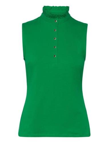 Top Tilde Sleeveless Tops Blouses Sleeveless Green Lindex