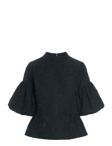 Martina Ns Tops Blouses Short-sleeved Black Dea Kudibal